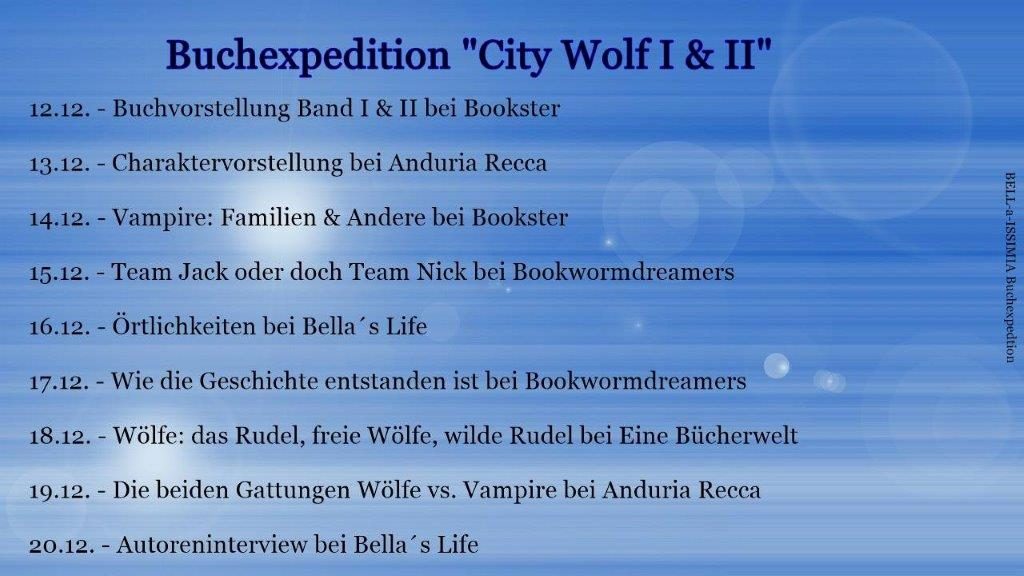 Buchexpedition "CityWolf I & II"